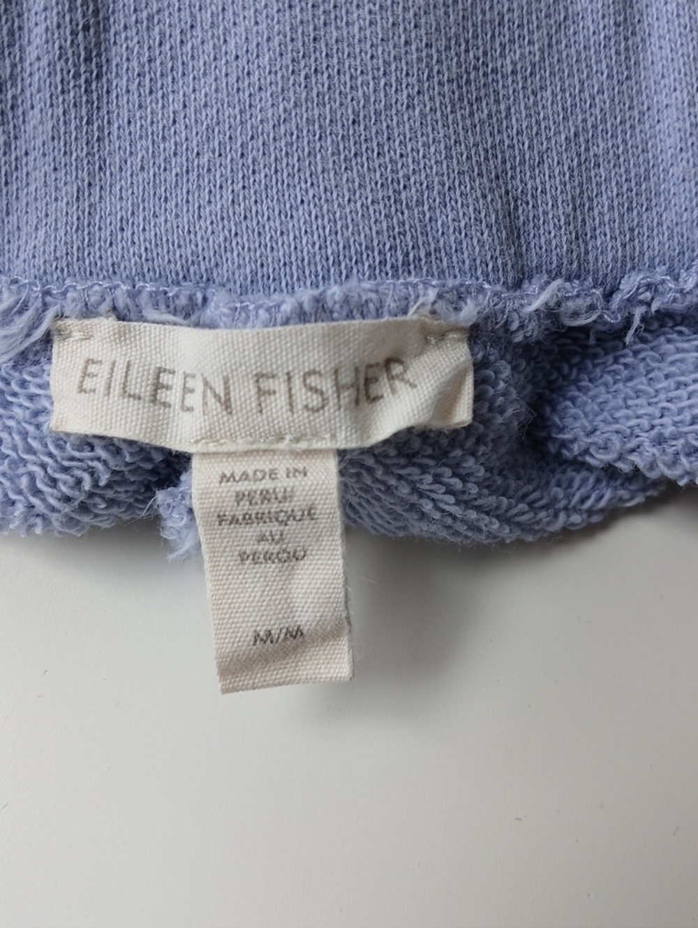 Eileen Fisher Organic Cotton Crop Sweatpants Blue Women's Medium - Picture 4 of 7